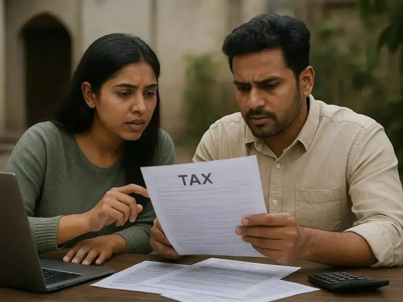Organized tax documents and income proof papers for Bengaluru revised return filing